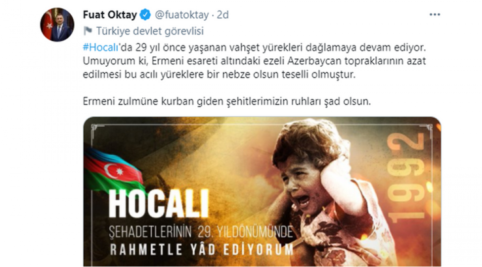 fuat-oktay-ermeni-zulmu-neticesinde-heyatini-itiren-shehidlerimizin-ruhlari-shad-olsun