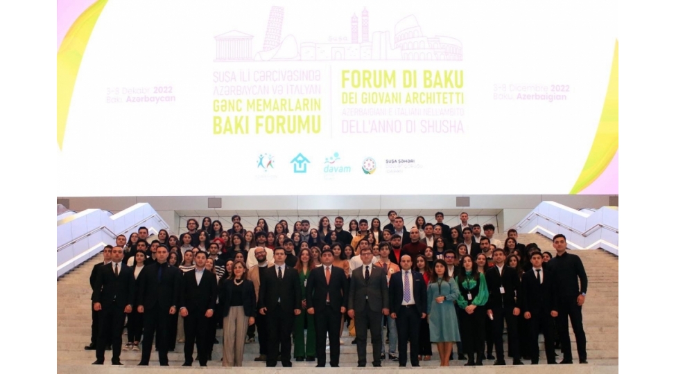 shusha-ili-cherchivesinde-azerbaycan-ve-italyan-genc-memarlarin-baki-forumunun-resmi-achilish-merasimi-olub-foto