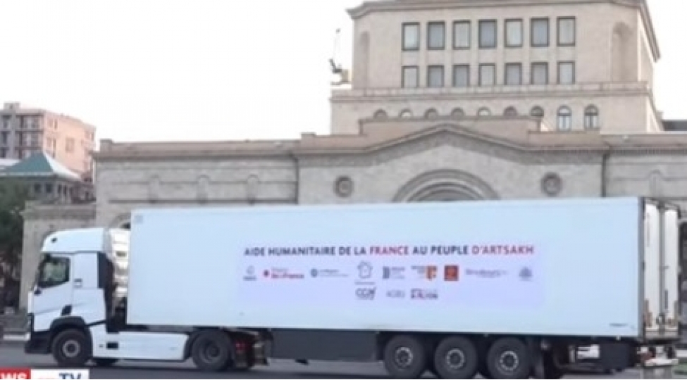 fransa-tir-lari-lachin-yoluna-dogru-gelir-video