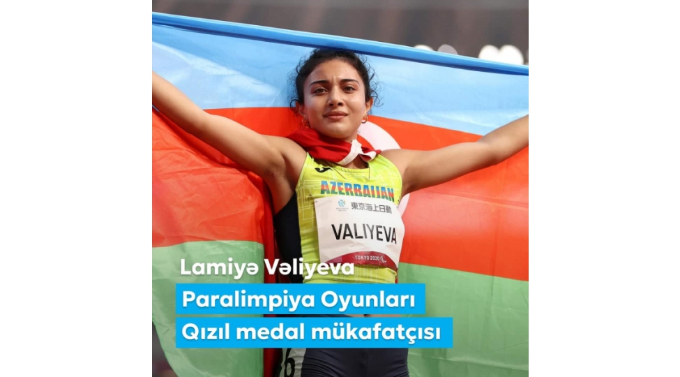birinci-vitse-prezident-mehriban-eliyeva-paralimpiya-oyunlarinda-qizil-medal-qazanan-lamiye-veliyevani-tebrik-edib