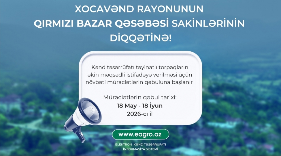 xocavendin-qirmizi-bazar-qesebesinde-torpaqlarin-ekin-meqsedli-istifadeye-verilmesi-uchun-novbeti-muracietlerin-qebuluna-bashlanir