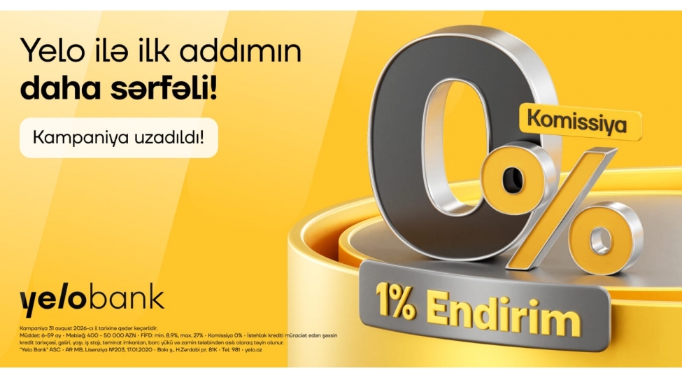 yelo-bank-dan-ilk-kredite-ozel-1-endirim-ve-0-komissiya-kampaniyasi